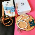 7 Pcs Blue, White Jewelry Set Gift Box Jewelry Bundle All in one Nisaa Fashion High quality Jewelry Set. 