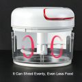 Manual Food Chopper - Mini Hand Pull Food Processor Garlic Press Mincer Vegetable Grinder for Meat Nuts Pepper. 