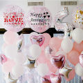 1 Pc Sheet Balloons Sticker For Balloon Decoration, Glitter Cursive Alphabets Letters, Numbers & Shapes Stickers Self Adhesive Script HBD, Anniversary & Custom Name Stickers For Scrapbooking Balloons Decoration & DIY Crafts Making Party Suppli. 