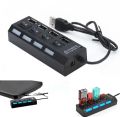 USB HUB 2.0 WITH ON/OFF SWITCH | 4 PORTS USB HUB | FAST CONNECTIVITY | PEMIUM QUALITY PRODUCT. 