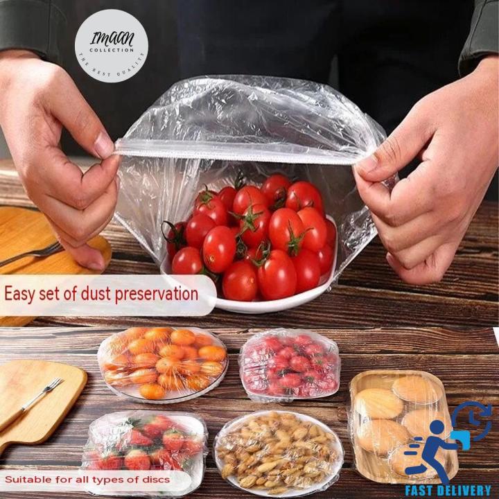 Disposable Food Cover Plastic Sheets Reusable Plastic Wrap For Kitchen Cling Film Cover Household Refrigerator Food Fruit Preservation Cover Dust proof Cover Fresh keeping Kitchen Accessories