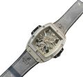 Grey Strap Hublot Skeleton Watch For Mens Fashions and Style.. 