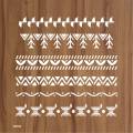 Border Stencil Wall Painting Scrapbooking Stamping Embossing and Clothes Painting Paper Card Template.. 