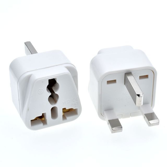 1 Pack UK Travel Adapter Type G Plug-Works Electrical Outlets in United Kingdom, Hong Kong, Ireland, Great Britain, Scotland