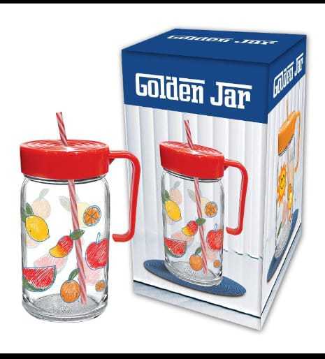 Golden jar glass material by Omroc