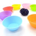 【shengxiong6525】12Pcs 7Cm Muffin Silicone Cupcake Liners Mold Kitchen Craft Silikon Form Cupcake Silicone Mold Cake Cozinha. 