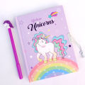 Cute Unicorn diary with Gel Pen with Packing stationery school Gift. 