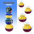Wedding Velvet Matki – Decorative Matki for Mehndi Events Shaadi Decor Studio – Velvet Wedding Matkis | Mehndi, Mayun & Traditional Event. 