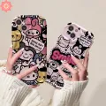 Kuromi Case for Vivo Y11 Y17 Y12 Y15 Y16 Y02 Y35 Y12i Y20 Y20i Y20S Y12S Y21 Y91C Y01 Y11s Y20A Y93 Y12A Y20G Y22 Y30G Y50 Y30 Y30i Y33S Y21S Y21T Y33T Y21A Y21E Y15s Y15A Y1S Y51 Y31 Y91 Y95 Cartoon Sanrio Melody Cute Kitty Shell. 