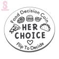Valentine Day Gift for Her Valentine's Day Surprise Food Decision Maker Cute Double-sided Flip Coin for Fun Choices Gift Ideas for Boyfriend Girlfriend. 