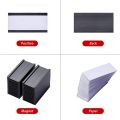 50Pcs Magnetic Label Holders with Magnetic Data Card Holders with Clear Plastic Protectors for Metal Shelf (1 x 2 Inch). 