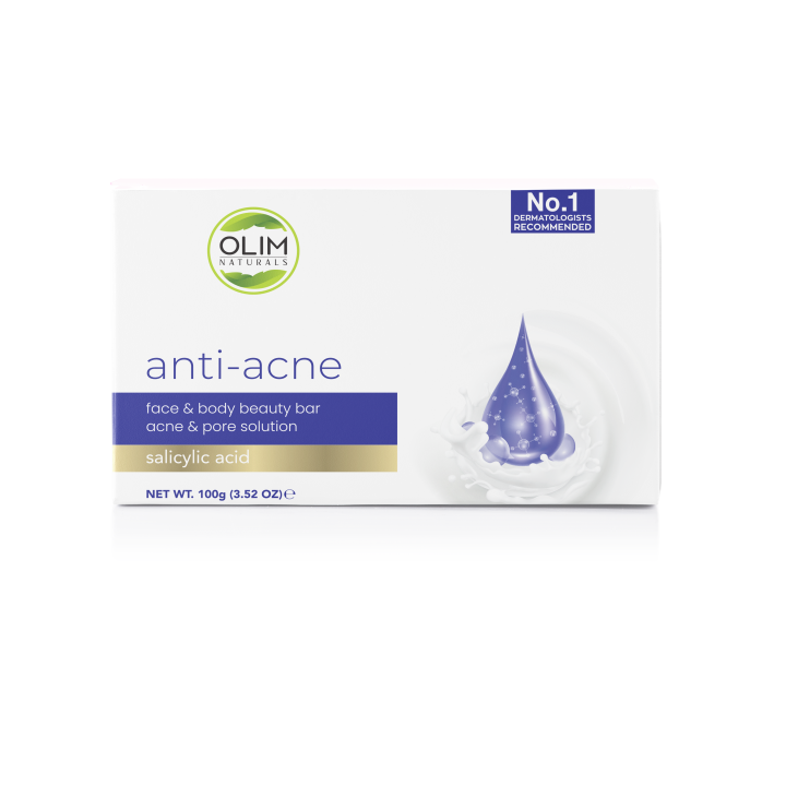 Olim Naturals Acne Clear Salicylic Soap Bar – Exfoliate, Hydrate & Brighten