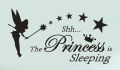 WallsArt Store shhh the princes is sleeping kids girls vinyl wall sticker decal. 