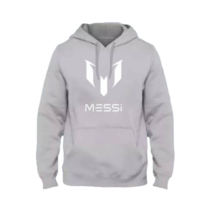 MESSI printed grey kangro Hoodies For Men / Hoodies For Girls