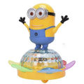 Battery Operated Unique Spin Musical Rotating Dancing Minions 4D Lights & Sounds Toy. 