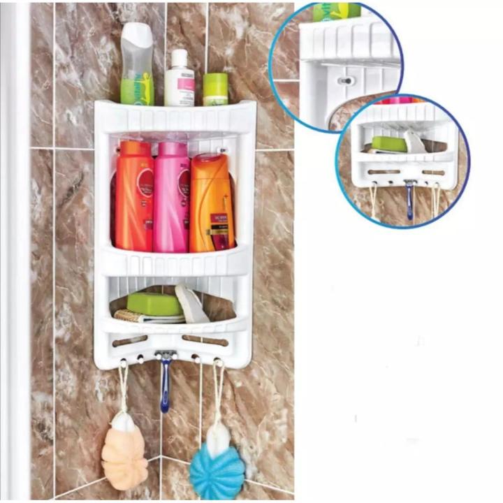 Caddy corner shampoo rack