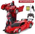 Rc Transformer Lamborghini Car Toy Remote Control Rechargeable 2 IN 1 Robot Car. 
