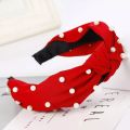 1pc Top Knot Turban Headband Elastic Hairband Pearl Hair Accessories Girls No Slip Stay Knotted Head Band Hair Band Women. 