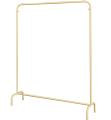 Cloth Hanging Stand Foldable Cloth High-quality clothing store display rack golden floor clothing store hanger Single Pole Boutique Stand 5 by 5 Feet Large. 