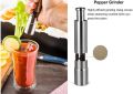 Grind Gourmet Salt and Pepper Grinder Original Pump & Grind Pepper mill are Refillable, Modern Thumb Press Grinder Food Processor Kitchen Tools. 
