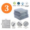 Quality Steel Wire Dishcloths Kitchen Cleaning Cloth Steel Wool Rag for Household Cleaning Accessories. Durable Steel Cloth for kitchen, Dishes, Washing Dishes. Non-Stick Oil proof Steel Cleaning Cloth , Silver Cleaning Cloth Make Your Key to a Tidy Home. 