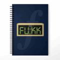 Fukk min design Printed Notebook  - University Notebooks. 