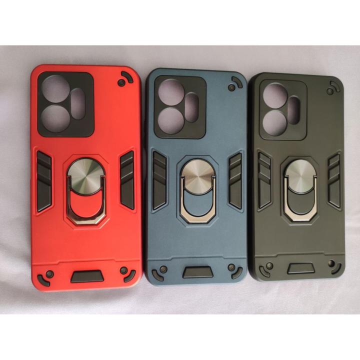 INFINIX ZERO 20 Armor Ring Cover with magnetic finger ring holder Inside soft outer Hard For INFINIX ZERO 20