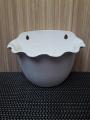 Wite Wall Basket Hanging Pot. 