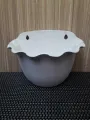 Wite Wall Basket Hanging Pot. 