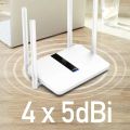Cudy AC1200 Dual Band Unlocked 4G LTE Modem Router with SIM Card Slot, 1200Mbps WiFi, LTE Cat4, EC25-AFX Qualcomm Chipset, 5dBi Antennas, DDNS, VPN, Cloudflare, for AT&T, T-Moblie, Verizon. 