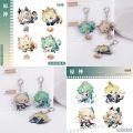 Game Impact Mika Kaveh Baizhu Kirara Cosplay COSTUME Acrylic Key Chain Keychain Pendant Prop Accessories Gift. 