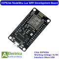 ESP8266 NodeMcu WiFi Programming & Development Kit With CH340 Module by Electrica. 
