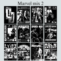 Black Graphic Aesthetic Wall Posters Collection - 12 posters per set - SIZE a6 - 4.1" x 5.8" INCH Classic Rock & Pop Art Prints for Home Decor movies marvel film. 