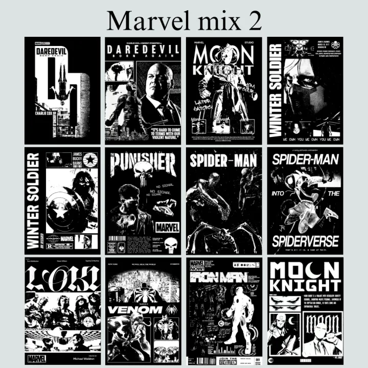 Black%20Graphic%20Aesthetic%20Wall%20Posters%20Collection%20-%2012%20posters%20per%20set%20-%20SIZE%20a6%20-%204.1"%20x%205.8"%20INCH%20Classic%20Rock%20&%20Pop%20Art%20Prints%20for%20Home%20Decor%20movies%20marvel%20film%20-%20Image%209