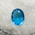 Original Swiss Blue Topaz (Indian Topaz) 32.50 crt ± 1crt Gemstone For Men,,Ring ,Bracelet,Pendant. 