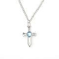 Fairy Tail Gray Fullbuster Choker Necklace Fashion Blue Anime Crystal Cross Pendant Necklace Cosplay Jewelry For Men Women Gifts. 