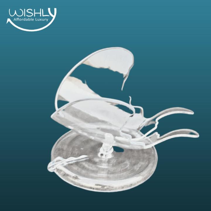 Self Draining plastic Dish soap holder/stand Decorative butterfly shape with Suction Cups Anti-Collision for Shower, Bathroom & Kitchen.