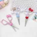 Sanrioed Scissors Kawaii Anime Hello Kitty Cinnamoroll Cute Students Stationery Diy Tools Girlish Art Sharp Smooth Kids Gift Toy. 