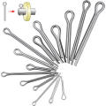 Durable Cotter Pin Kit Precision-Made 15 Sizes Multi-Size Cotter Pins Stainless Steel 150pcs U-Shaped Cotter Pins for Diy Projects Machinery Maintenance Automotive Repair Professional Technicians. 