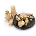 Brass Pneumatic Exhaust Muffler Sliencer 1/4 1/8 3/8 1/2 BSP Male Pneumatic Air Silencer Fittings Noise Filter Reducer. 