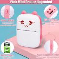 Mini Pocket Printer Portable Printer, Gifts for kids Bluetooth Wireless Smart Printer for Photo Picture Office Receipt Label Note QR Code Inkless Printing With Roll Thermal Paper USB Portable Mobile Printer Wireless Photo Printer for Smartphone,Black,Whit. 