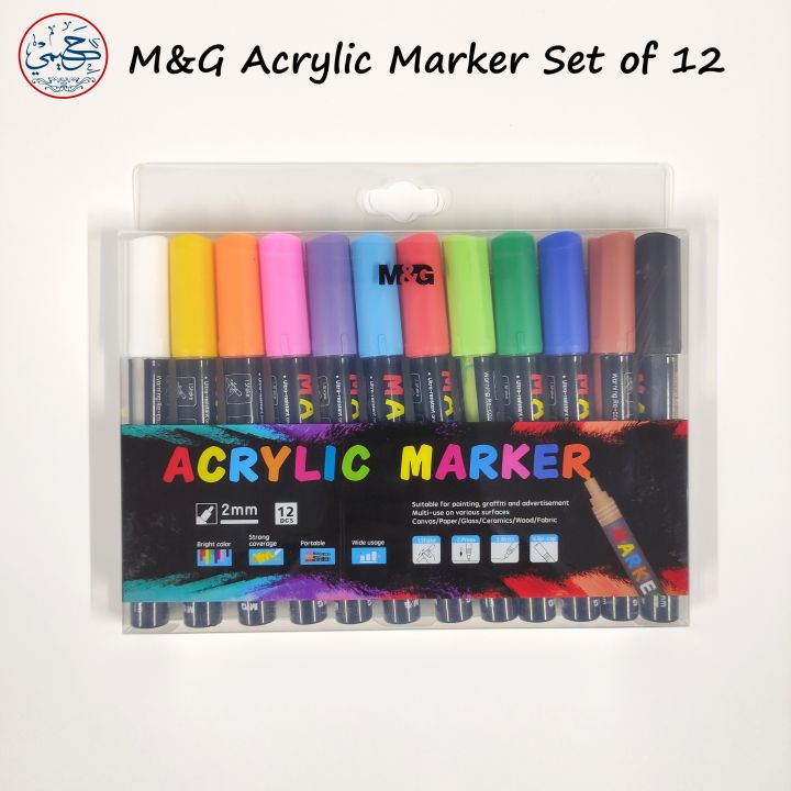 12%20pcs%20Acrylic%20Paint%20Markers%20Paint%20Pens%20for%20Rocks,%20Wood,%20Metal,%20Glass%20-%20Image%202