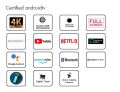 MULTYNET 43“ - FHD Android Certified -Bazel less LED- 43nx9 -Latest model- Black. 