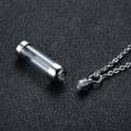 LOOKER Openable Glass Vial Necklace Women Pendant Memorial Ash Bottle Cremation Pet Urn Jewelry. 