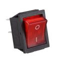 Spreeshop 2X Red Light Illuminated 4 Pin DPST ON/OFF Snap in Rocker Switch 16A 20A 250V AC. 