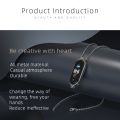 For Xiaomi Mi Band 5 / 6 MIJOBS Metal Pendant Stainless Steel Watch Necklace. 