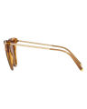 Dolce & Gabbana Cat Eye Acetate Havana Pearl Brown/Transparent Camel Frame Brown/Gold Mirror Lenses-DG4340-31916H-51. 