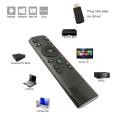 Nax-3c Voice Control Fly Air Mouse For Gyro Sensing Game 2.4Ghz Wireless Microphone Remote Control For Smart Tvandroid Box Pc. 