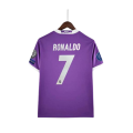 Ronaldo Jersey #7 Real Madrid 2016-2017 Cristiano Purple Shirt Away Home. 