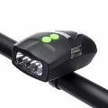 3 LED Bicycle Front Head Light Cycle Light Bicycle Light With Horn Cycle Light With Horn Bike Acces sories Easy To Install For Cycling Safety Flashlight Bell Horn Hooter Siren Alarm Lights & Reflectors. 